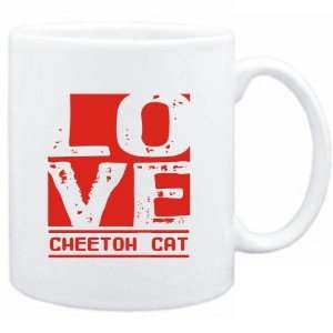  Mug White  LOVE Cheetoh  Cats