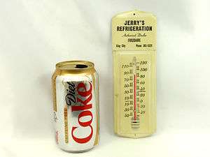   Vintage REFRIGERATION Thermometer Metal Advertise Sign   FREE SHIP
