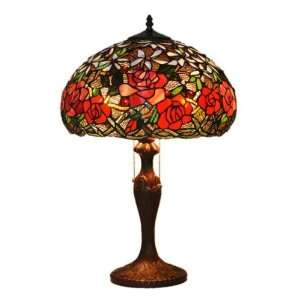  AMORA Stained Glass Tiffany Style Table Lamp