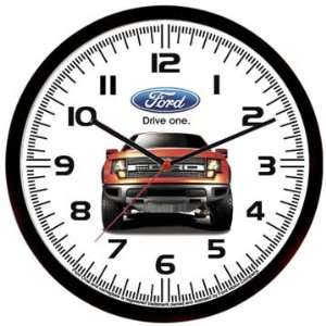 Ford F 150 SVT Raptor Wall Clock 2010 2011 2012 Molten Orange Blue 