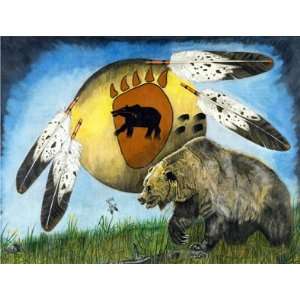  Grizzly by Troy Adams 18 x 24 Giclee 