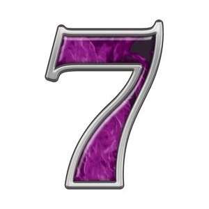  Reflective Number 7 with Inferno Purple Flames   12 h 
