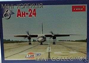 Toko 1/288 Antonov AN24 Aeroflot Prop Aircraft NIB  
