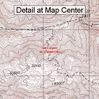  USGS Topographic Quadrangle Map   Jail Canyon, California 