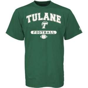  Russell Tulane Green Wave Green Football T shirt Sports 