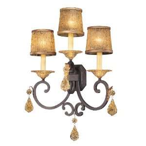 Metropolitan N6048 159 Hearst Castle 3 Light Sconces in Monte Titano 