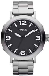 New Fossil JR1363 Clyde Silver Bracelet Mens Watch in Original Box 