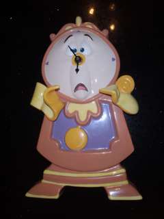 Vintage Disney Beauty and the Beast Cogsworth Wall Clock Schmid  