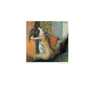 Apres le Bain Edgar Degas. 27.50 inches by 19.50 inches. Best Quality 