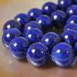 STRAND of GIANT AFGHAN LAPIS LAZULI SMOOTH POLISHED ROUND / SPHERE 