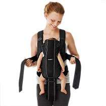 Baby Bjorn 0960002US Airy Miracle Baby Carrier   Black Mesh  