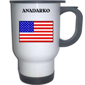  US Flag   Anadarko, Oklahoma (OK) White Stainless Steel 