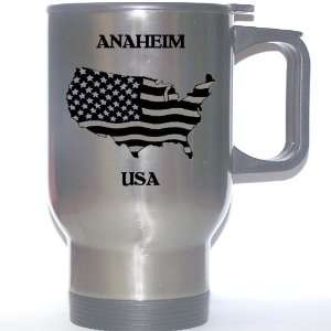  US Flag   Anaheim, California (CA) Stainless Steel Mug 