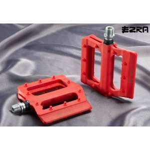  EZRA Flats Plastic Pedals Red