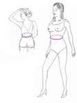 Natural Waist Measure around the natural waistline. Place 