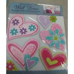  Express Yourself ER11862 Multi Colored Heart Wall Decor 