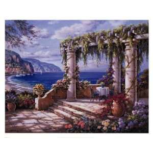  Sung Kim Floral Patio II 30x24 Poster Print