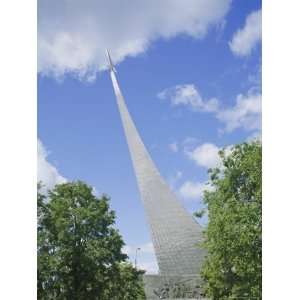  Rocket Space Statue Opposite Cosmos Hotel, Moscow, Russia 