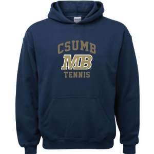 Cal State Monterey Bay Otters Navy Youth Tennis Arch Hooded Sweatshirt