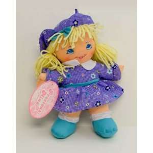  12 Traditional Sweet Mine Rag Doll Puple with Flowers 