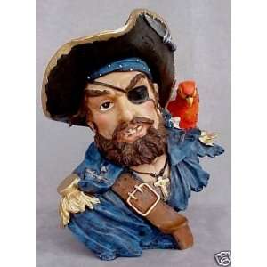  Maritime Ship Pirate Bust with Macaw Parrot Everything 