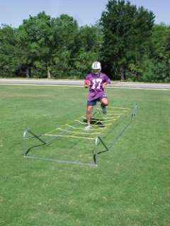 FOOTBALL AGILITY TRAINER RUNNING ROPES FRAME  