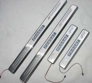 LED Stainless Scuff Plate/Door SiLL FOR VW PASSAT B6  