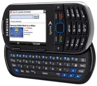 The side sliding full QWERTY keyboard makes it easy to send messages 