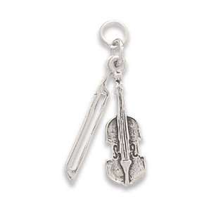  Violin and Bow Charm Jewelry