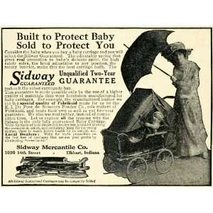  1913 Ad Sidway Mercantile Antique Covered Baby Carriage 
