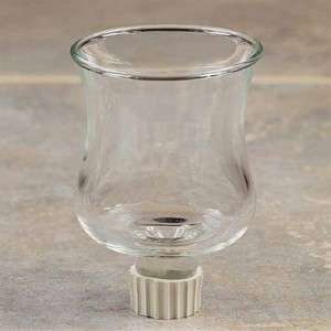 12 CLEAR GLASS Peg Votive Cups 2.75 Grippers Included  