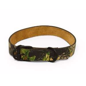 Mossy Oak Camouflage Leather Dog Collar (L)  Sports 