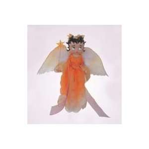  6 Betty Boop Angel In Orange Dress Christmas Ornament 