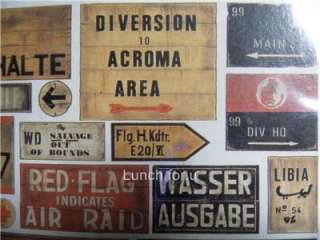 WW II German / Allied Road Signs (North Africa) 1/35  