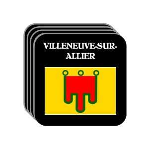  Auvergne   VILLENEUVE SUR ALLIER Set of 4 Mini Mousepad 
