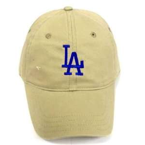  LOS ANGELES DODGERS GARMENT WASHED KHAKI HAT CAP ADJ 