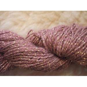  Antique Pink wool metallic sparkle yarn Arts, Crafts 