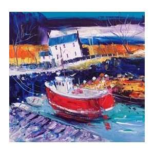   Wild Day at Croig Isle of Mull Giclee Hand Embellished