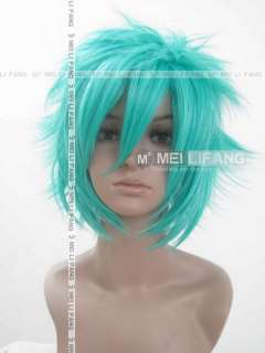 VOCALOID Mikuo Hatsune Anime short green Cosplay wig  
