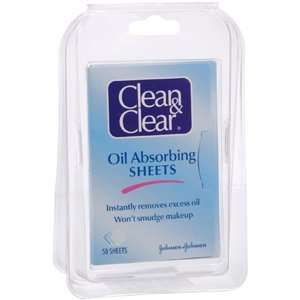  CLEAN & CLAIROL OIL ABS SHEETS Pack of 50 by J&J CONSUMER 