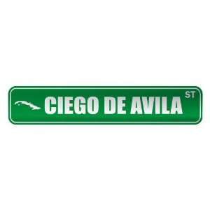   CIEGO DE AVILA ST  STREET SIGN CITY CUBA