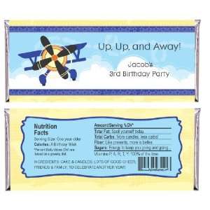   Airplane   Personalized Candy Bar Wrapper Birthday Party Favors Baby