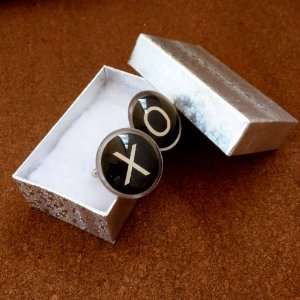 Steampunk Victorian typewriter key letter CUFFLINKS cuff links