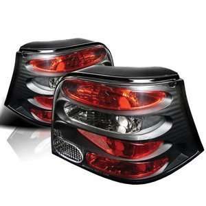  99 04 Volkswagen Golf Black Tail Lights Automotive