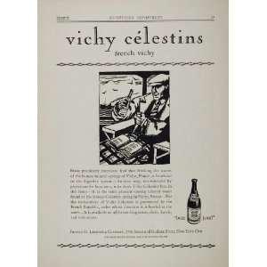  1929 Print Ad Vichy Celestins Mineral Water Guy Arnoux 