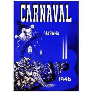 Carnaval Habana 1946 by Anon. Size 18.25 inches width by 25.5 inches 
