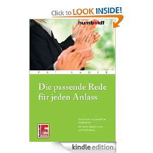  Die passende Rede für jeden Anlass (German Edition) eBook 