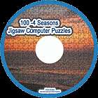 100 Flowerss Savable Computer JigSaw Puzzles CD New