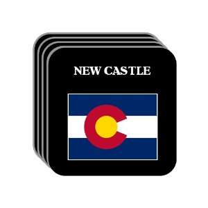   State Flag   NEW CASTLE, Colorado (CO) Set of 4 Mini Mousepad Coasters