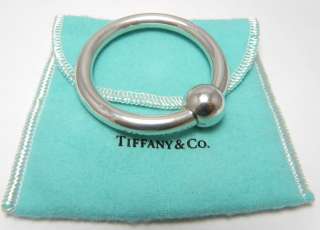 VINTAGE TIFFANY & Co. STERLING SILVER RATTLE WITH POUCH BABY GIFT 